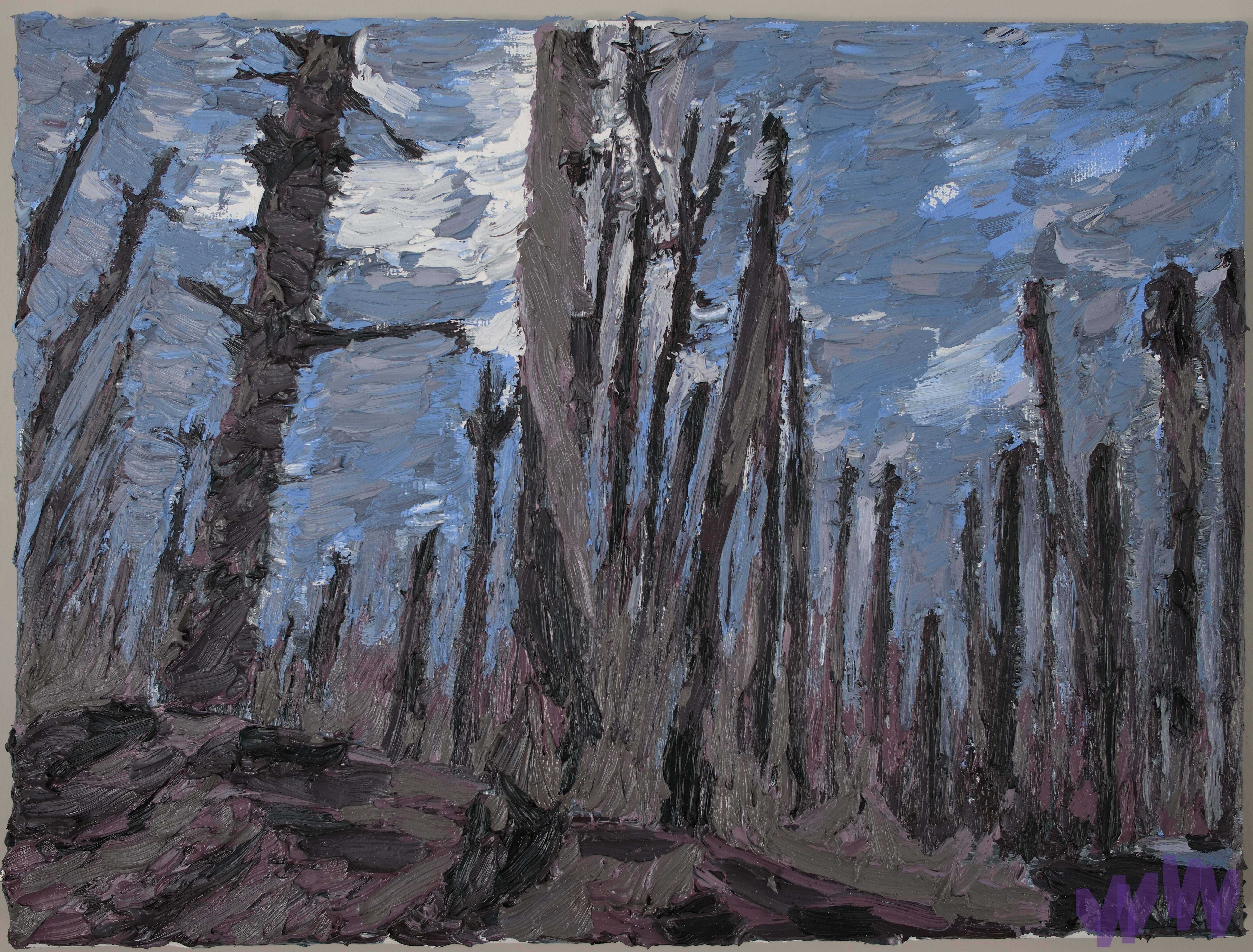 Impasto, impressionist, landscape painting