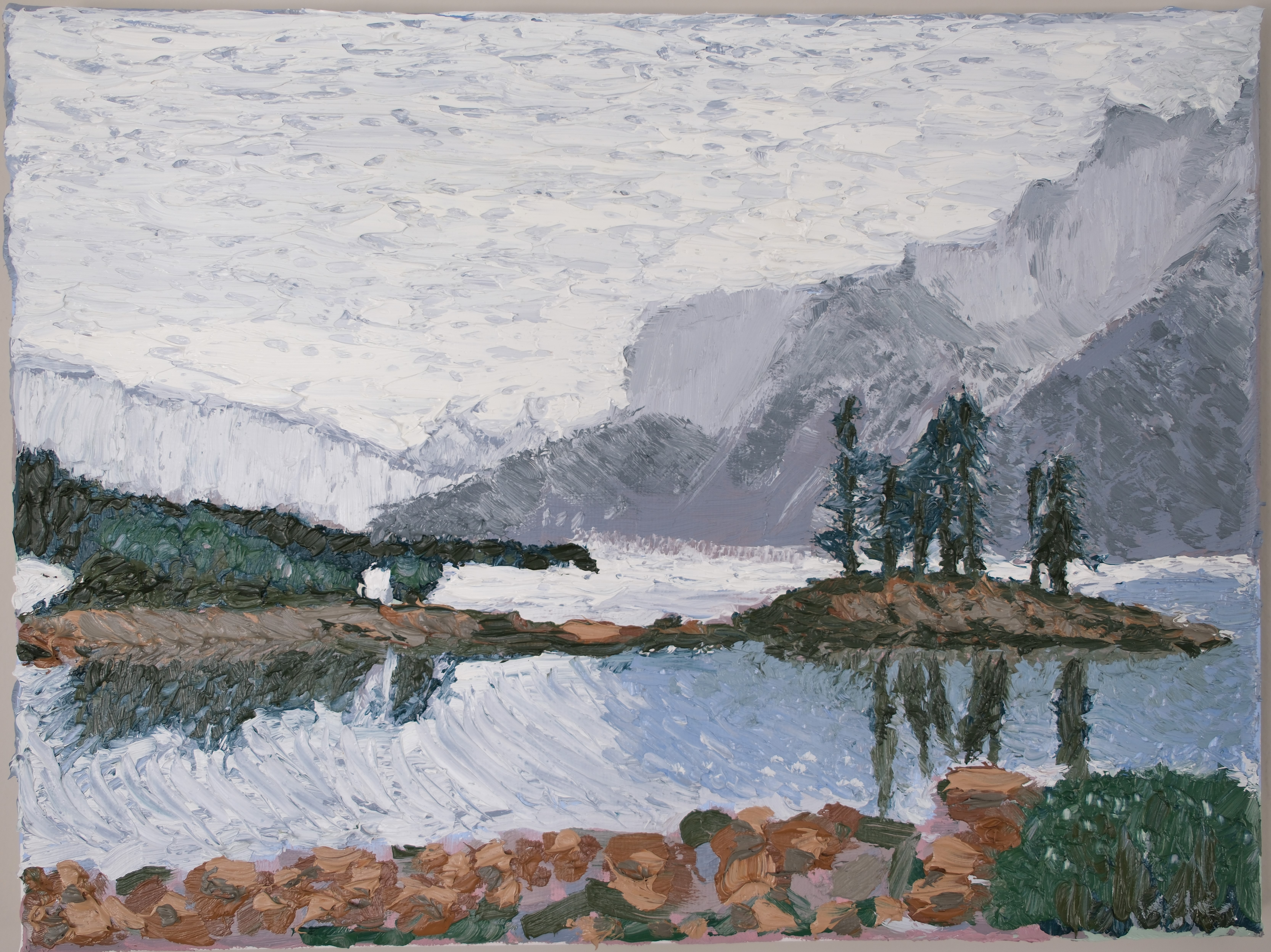 Impasto, impressionist, landscape painting