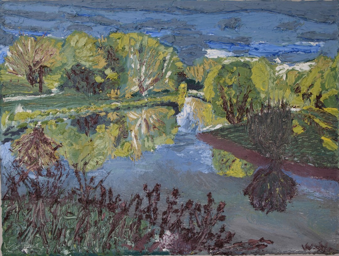 Impasto, impressionist, landscape painting