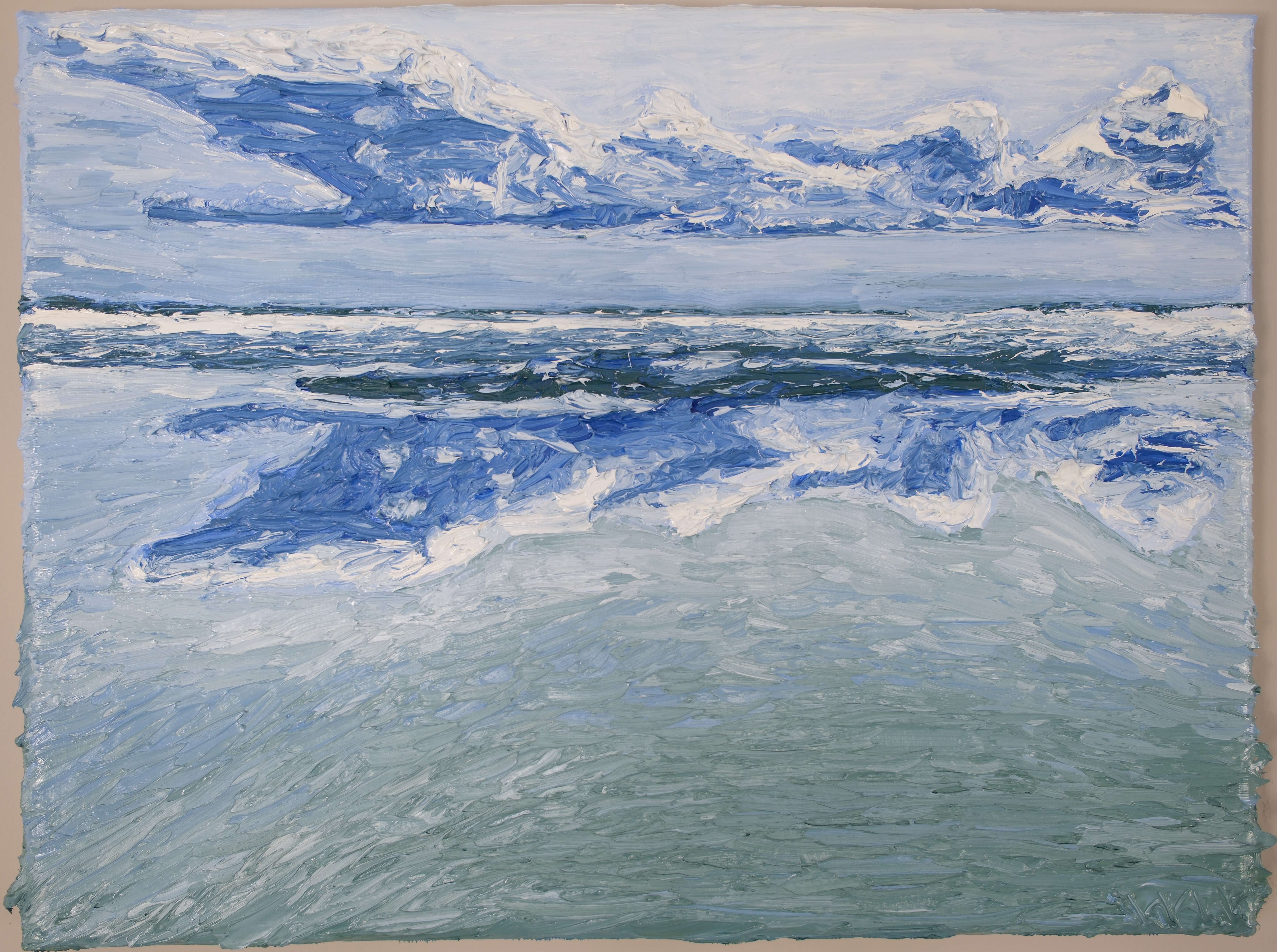 Impasto, impressionist, landscape painting