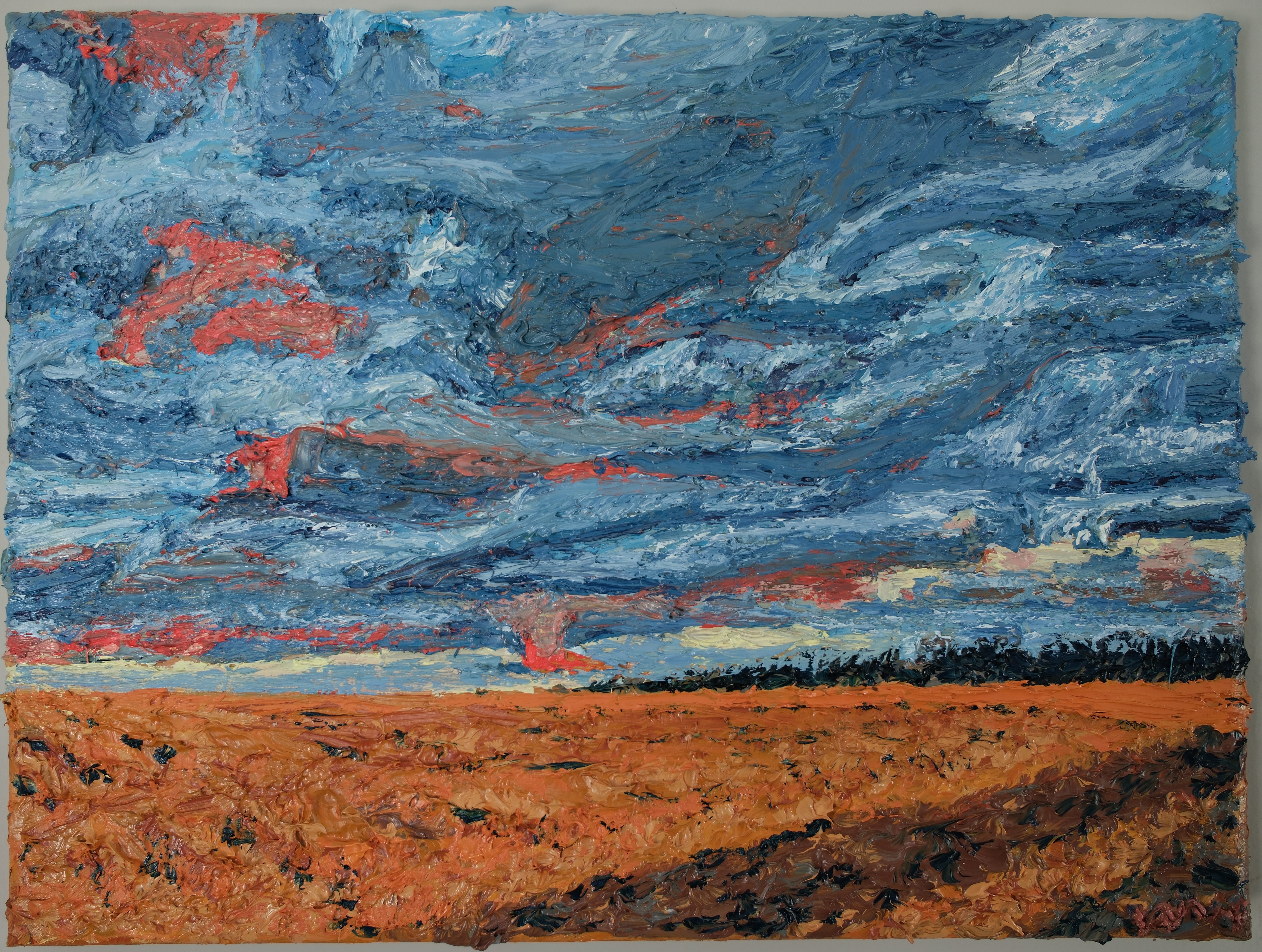 Impasto, impressionist, landscape painting