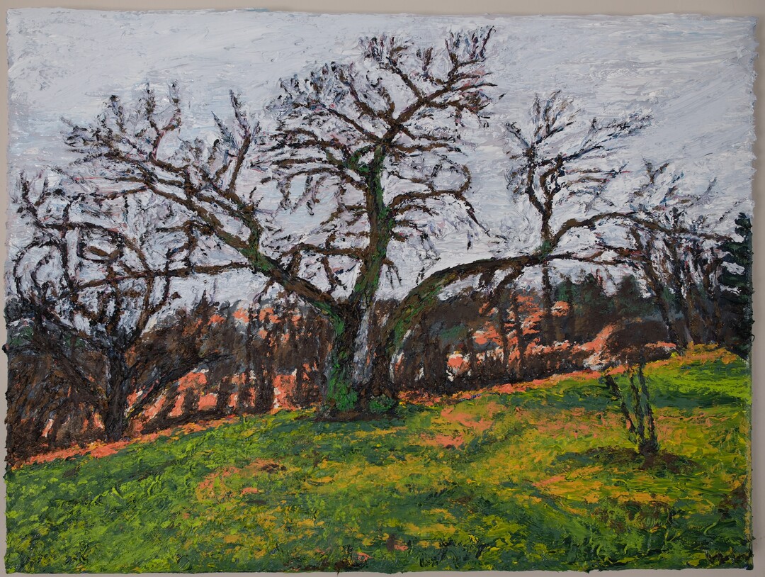 Impasto, impressionist, landscape painting