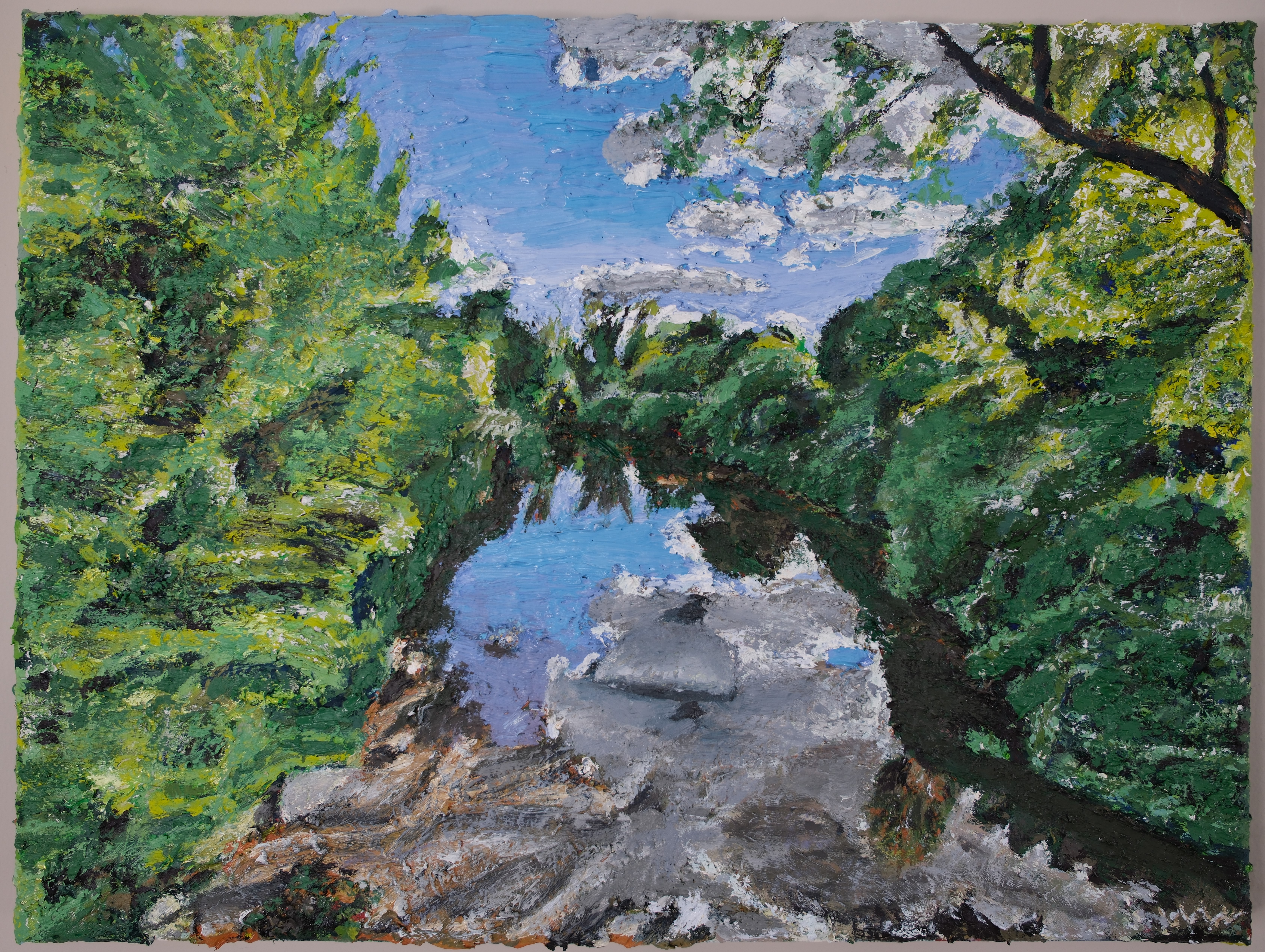 Impasto, impressionist, landscape painting