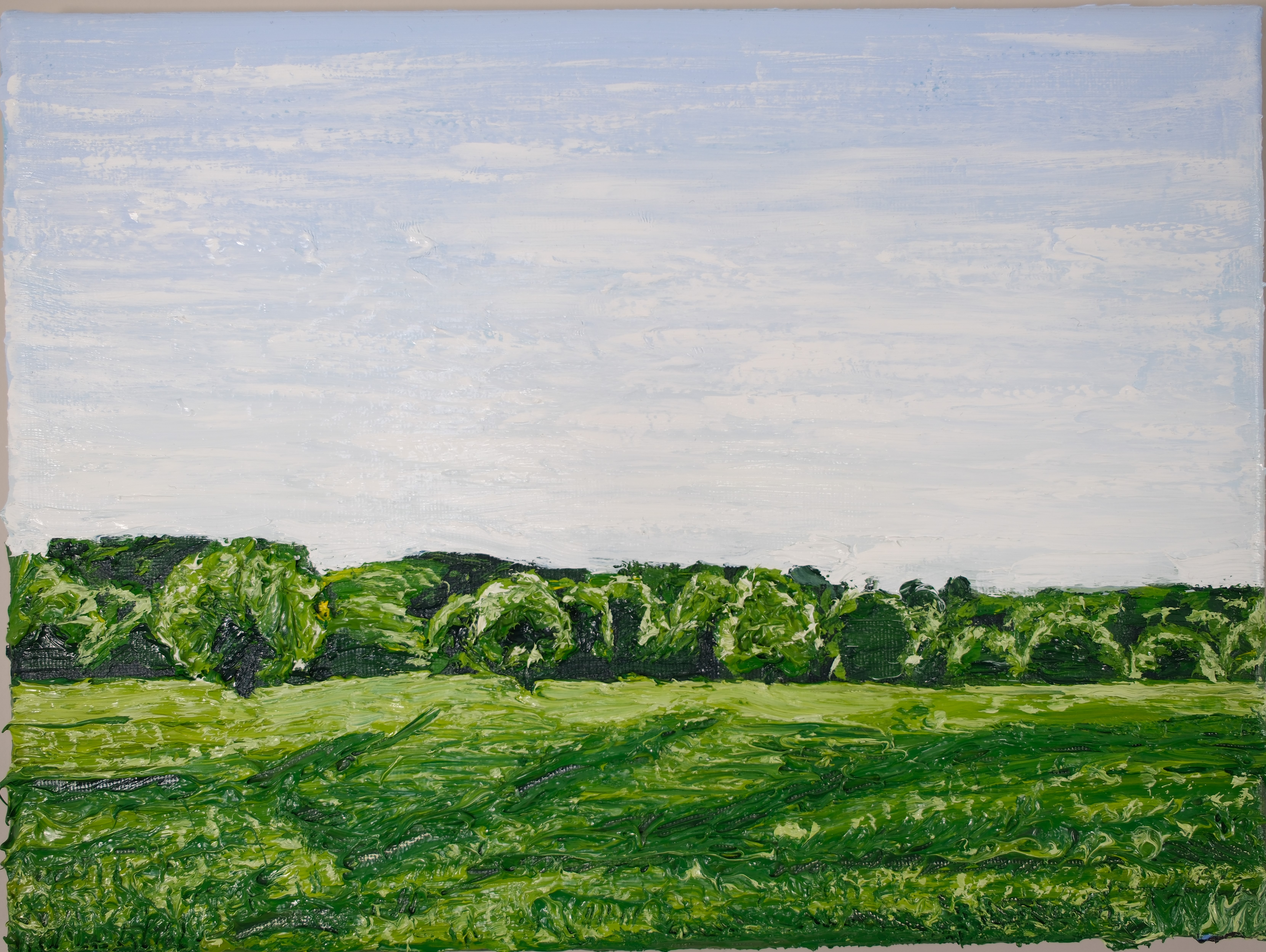 Impasto, impressionist, landscape painting