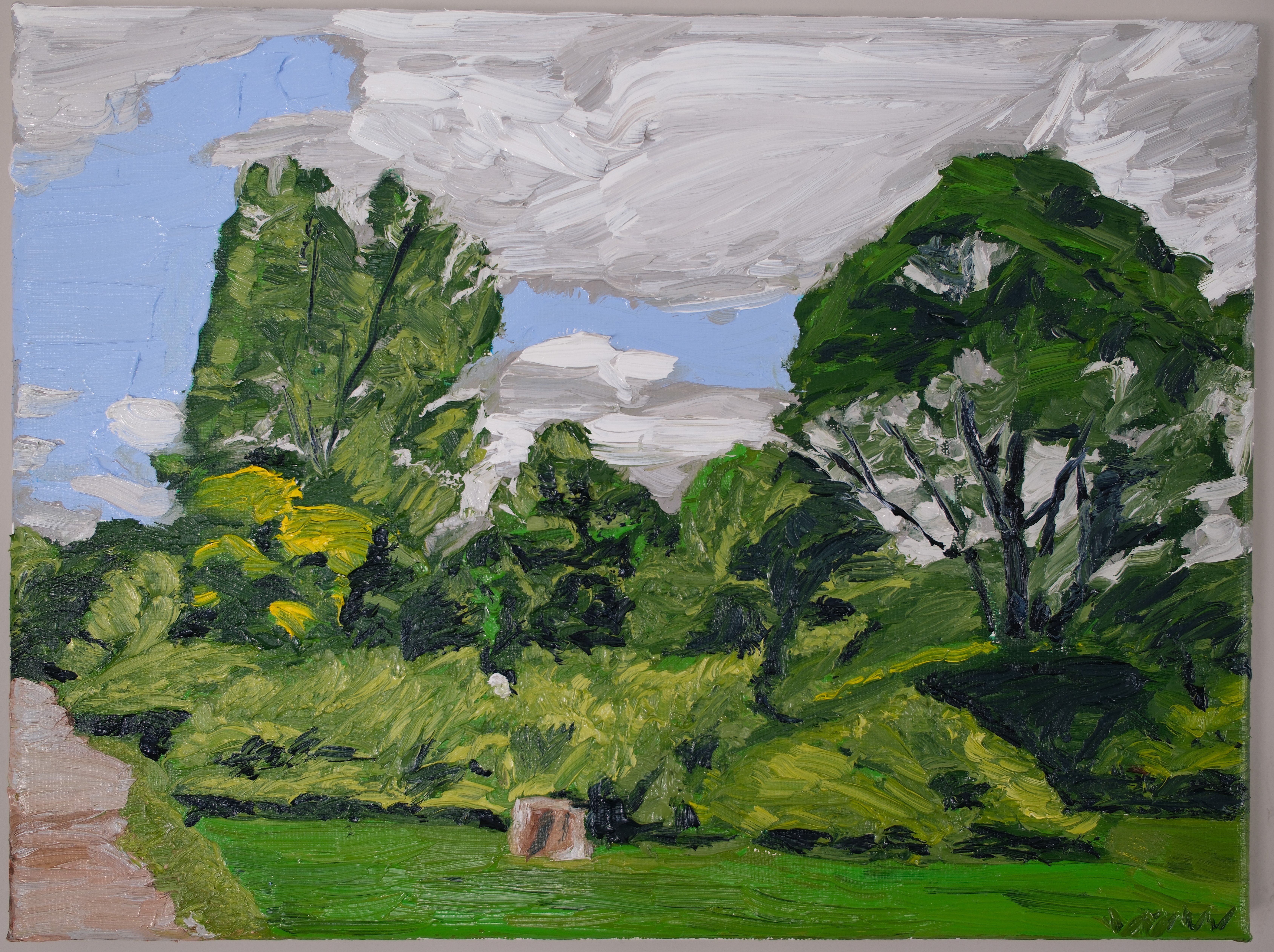 Impasto, impressionist, landscape painting