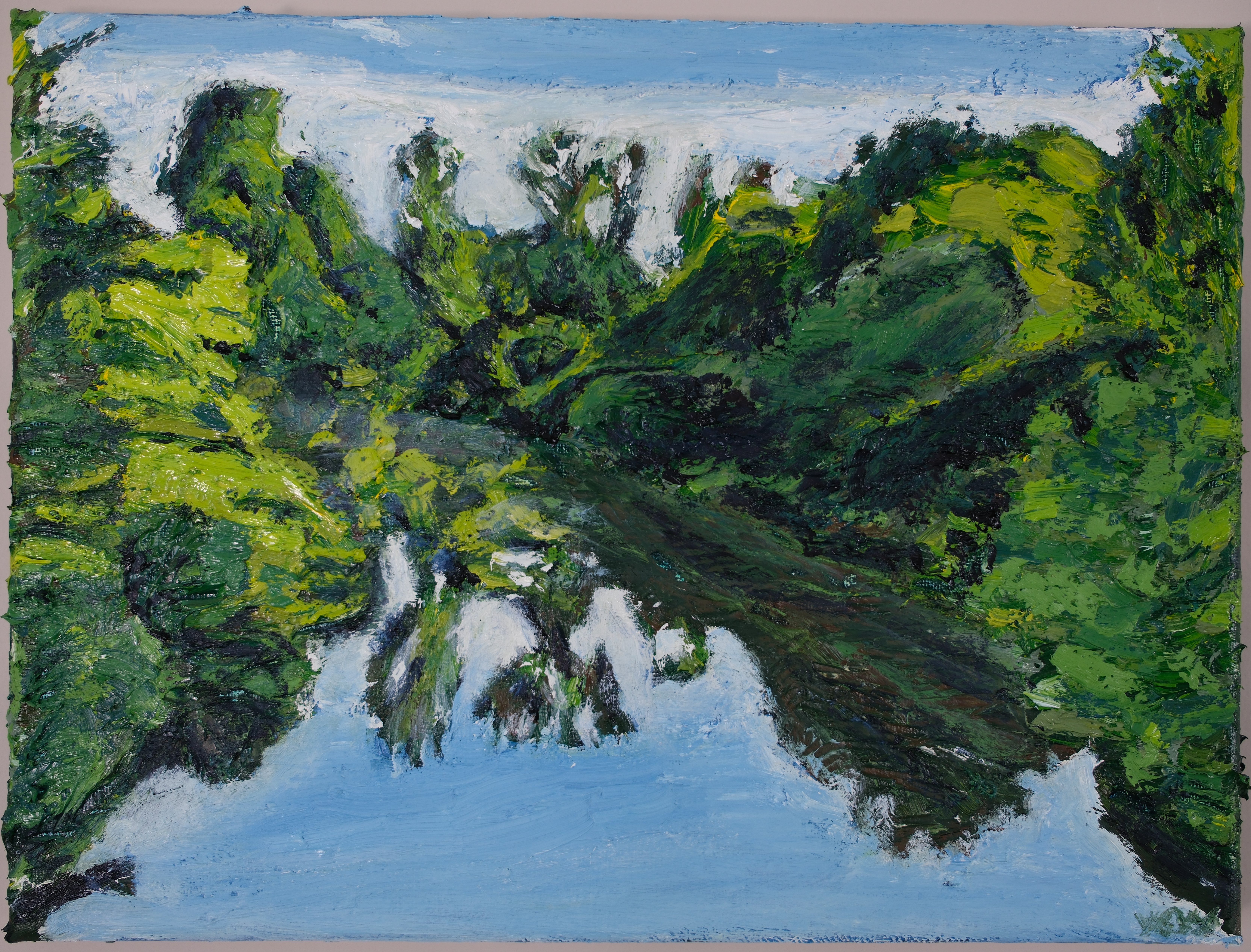 Impasto, impressionist, landscape painting