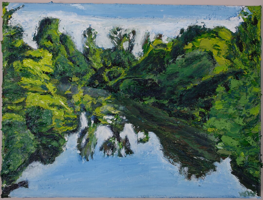 Impasto, impressionist, landscape painting