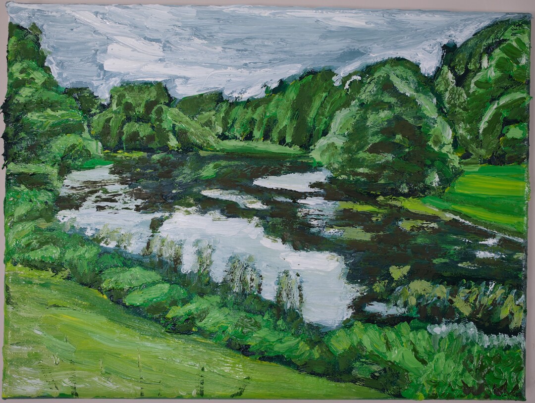 Impasto, impressionist, landscape painting