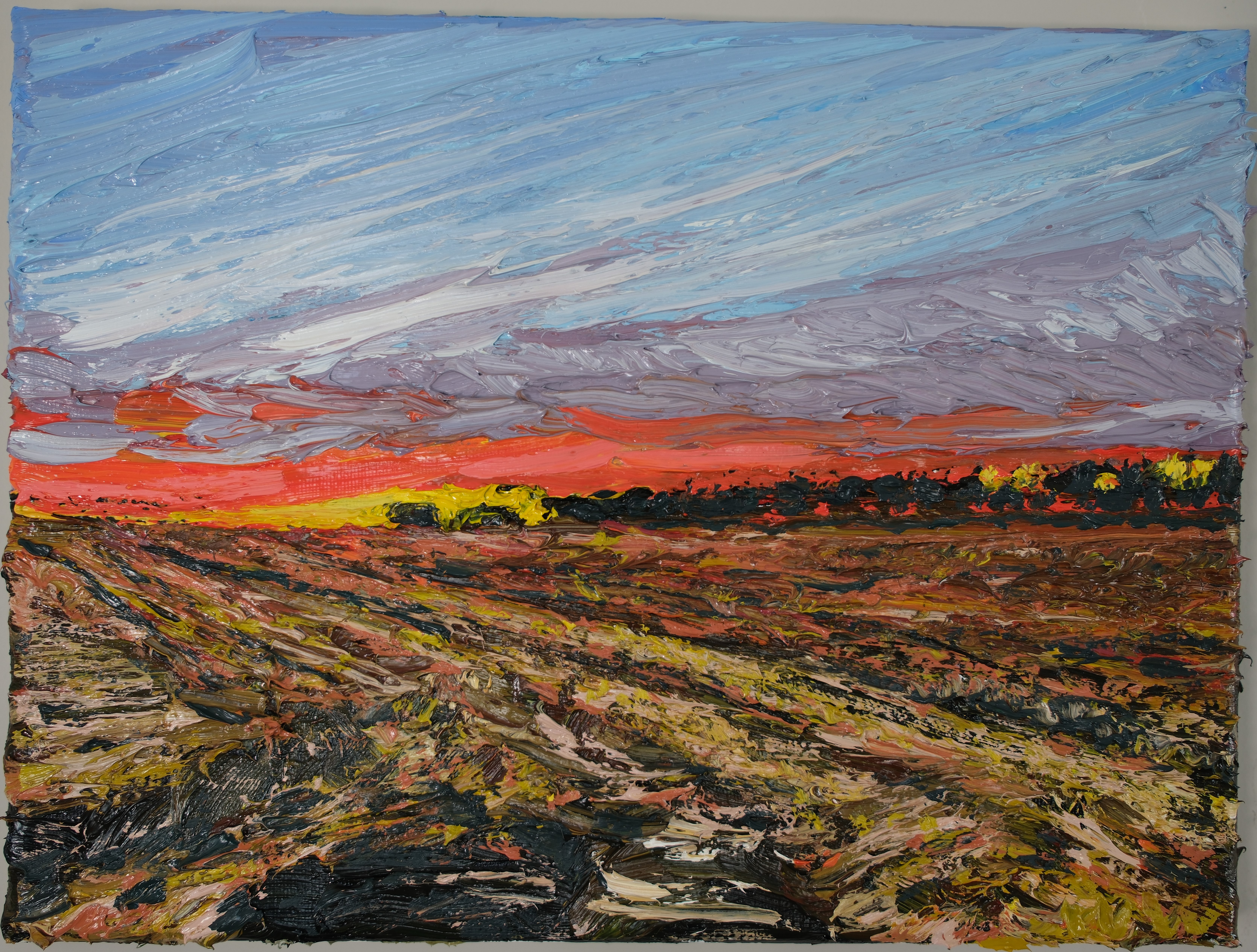 Impasto, impressionist, landscape painting