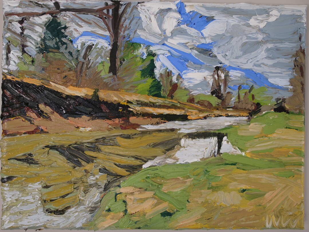 Impasto, impressionist, landscape painting